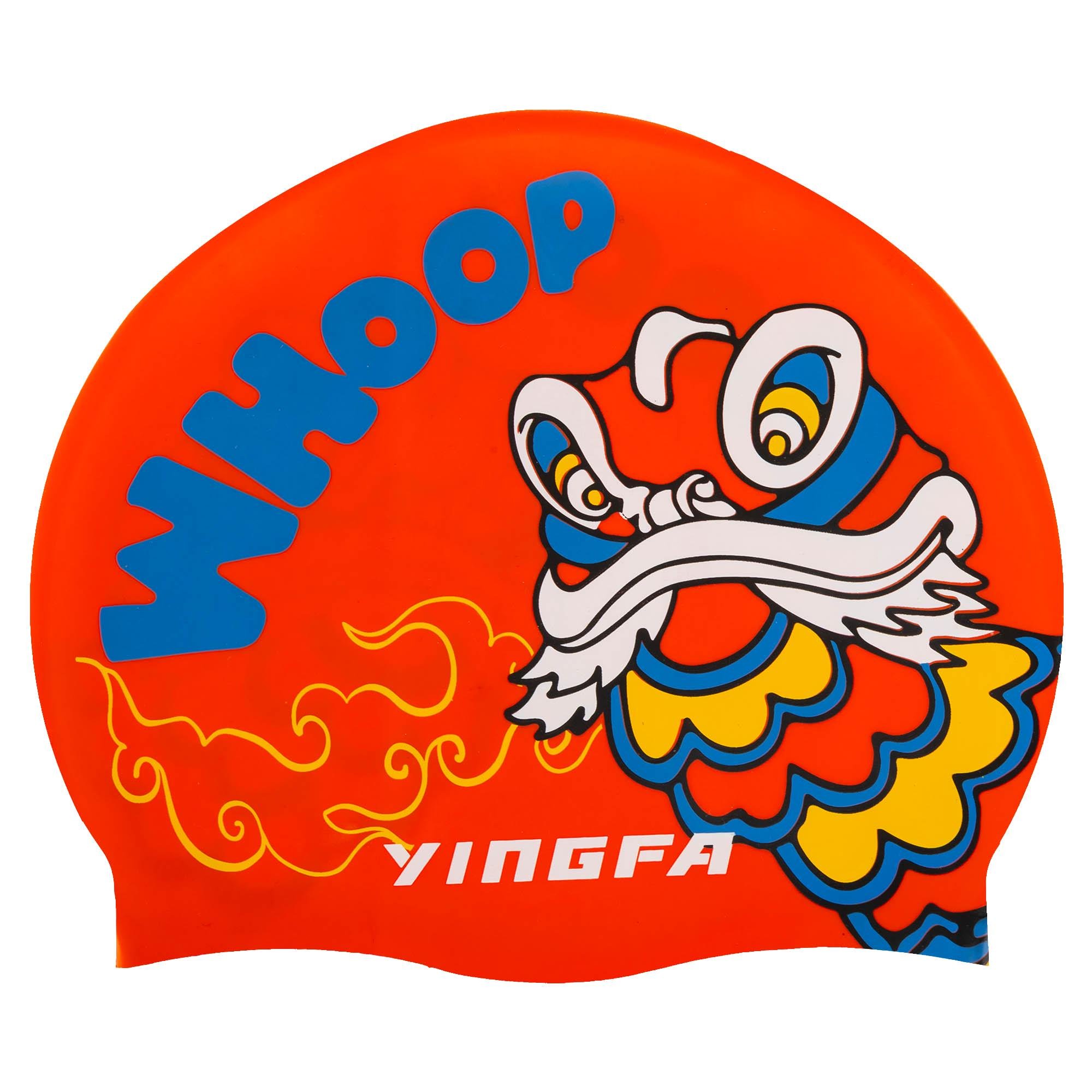 Шапочка для плавання дитяча YINGFA K0012 силіконова Червоно-синій (K0012_Красный-синий) - фото 1