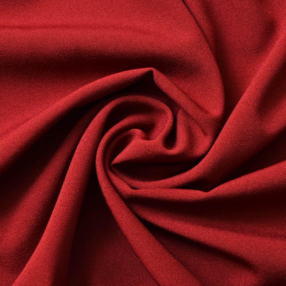 Ткань шифон Мосс креп V-7 Вишневый (11071)
