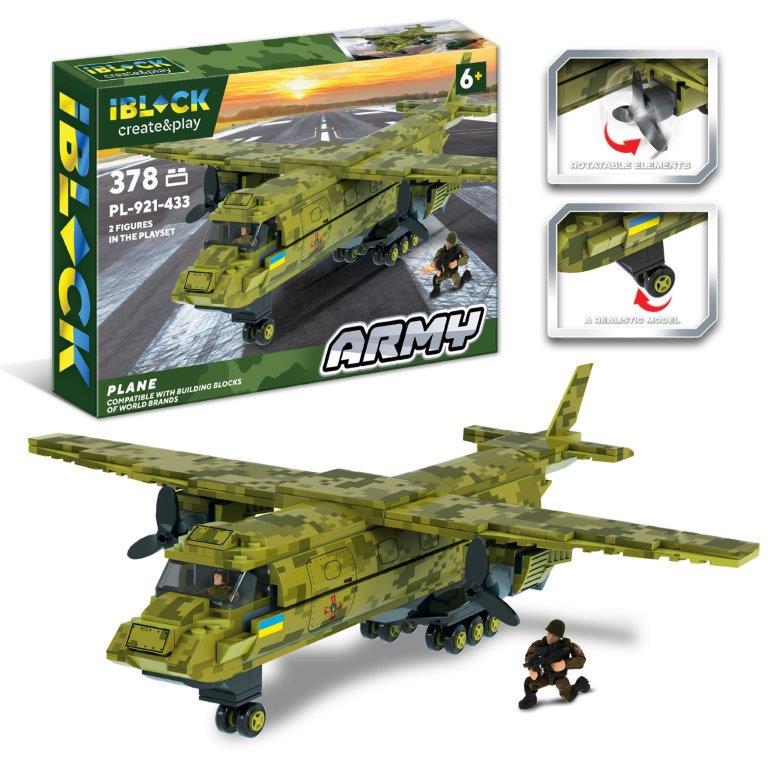 Конструктор Военный самолет (PL-921-433) - фото 2 Конструктор Военный самолет (PL-921-433) - фото 2