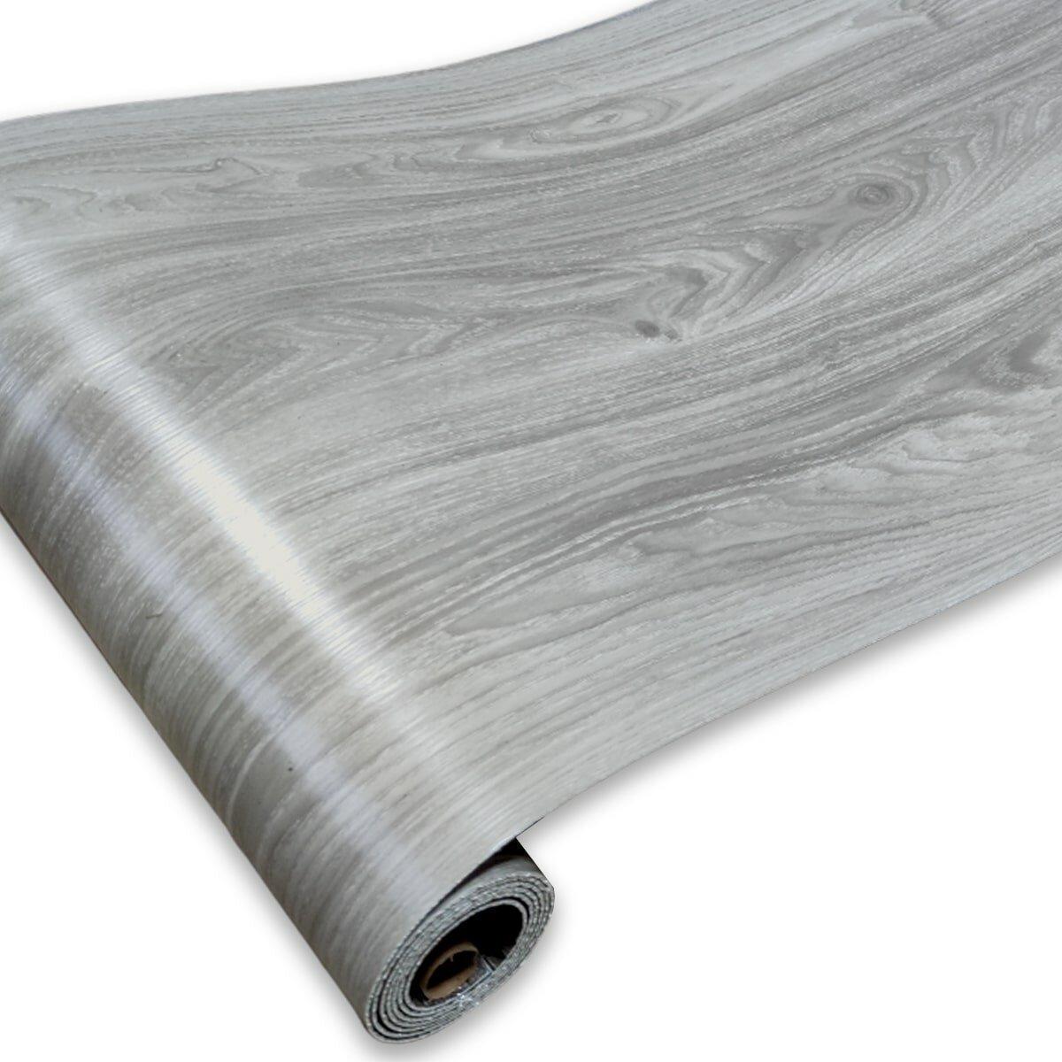 Плитка виниловая самоклеящаяся в рулоне 3000x600x2 мм Пепельный (3DPanda-1175)