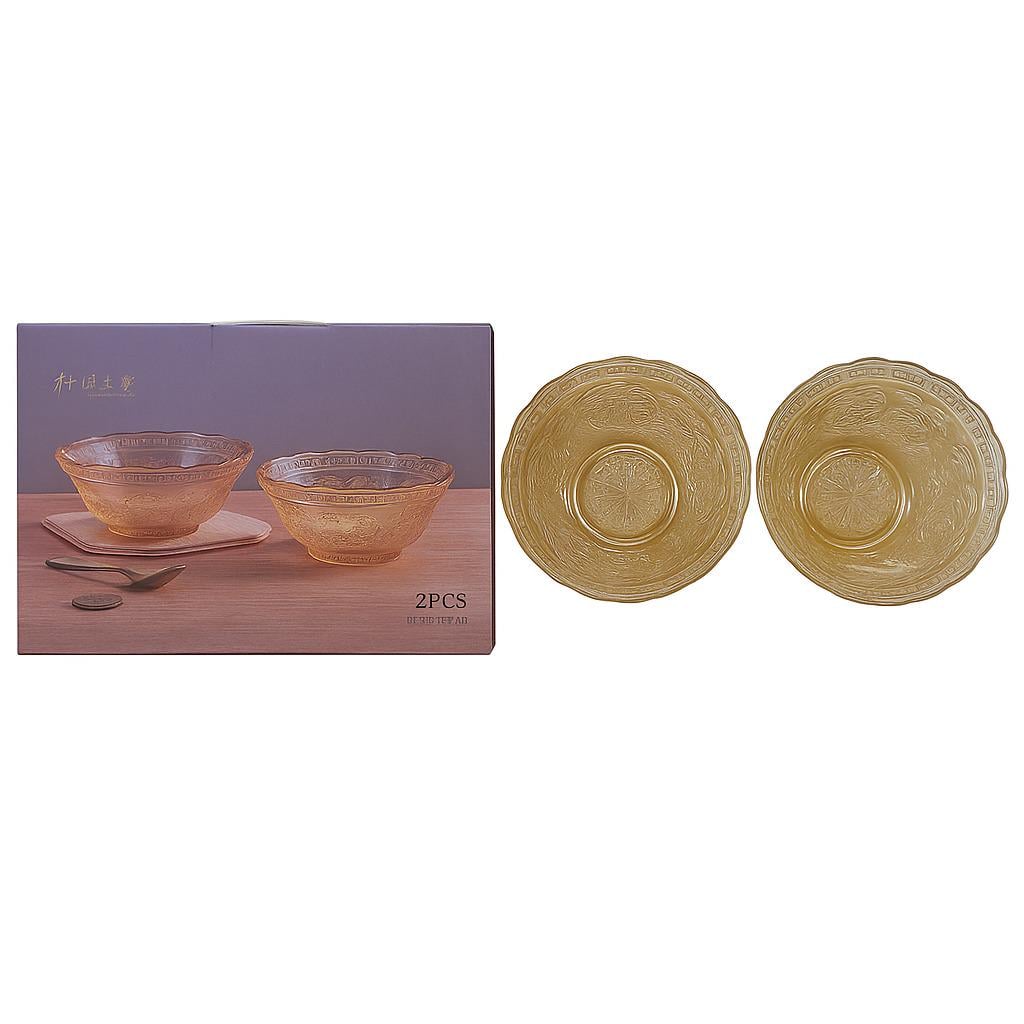 Салатник стеклянный 2 пр. d13 см (R10425)