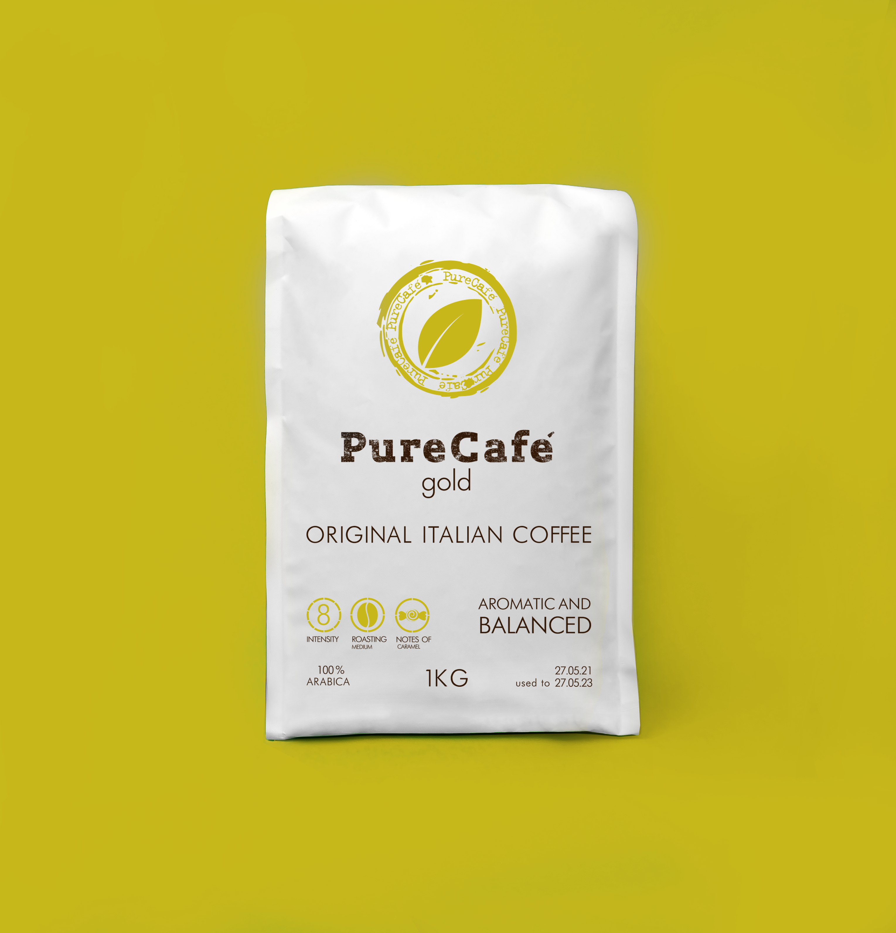 Кофе в зернах PureCafe Gold 1 кг - фото 3