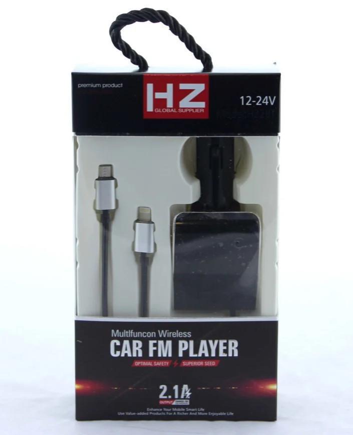 FM-модулятор H22BT Bluetooth USB в прикуриватель музыкальный (MLD_V878)
