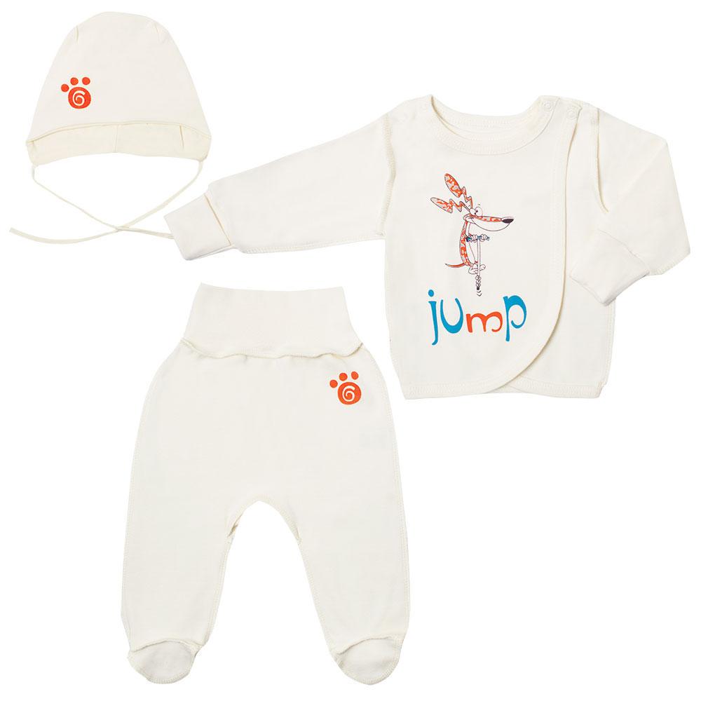 Комплект детской одежды GABBI КТ-19-01 Зверюшки 62 см Молочный (1671289489)