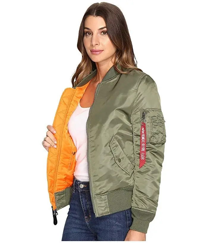 Бомбер Alpha Industries MA-1 W Flight Jacket XL Olive (WJM44500C1OXL) - фото 5