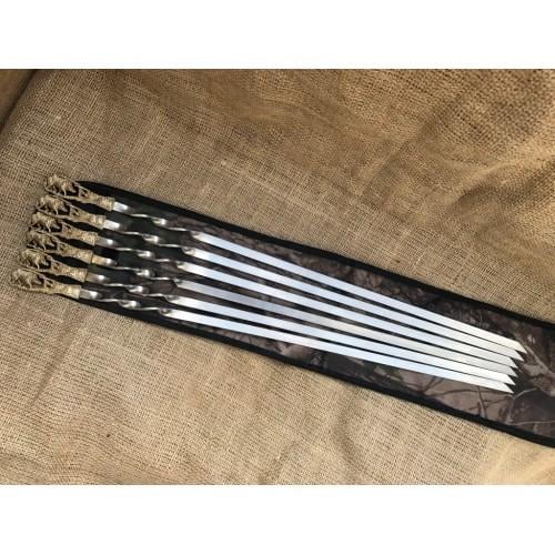 Шампуры Дикий кабан в чехле 6 шт.