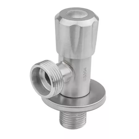Кран угловой KARRO KR-3131S 1/2" х 3/4" нержавеющая сталь (SQ-1033070)