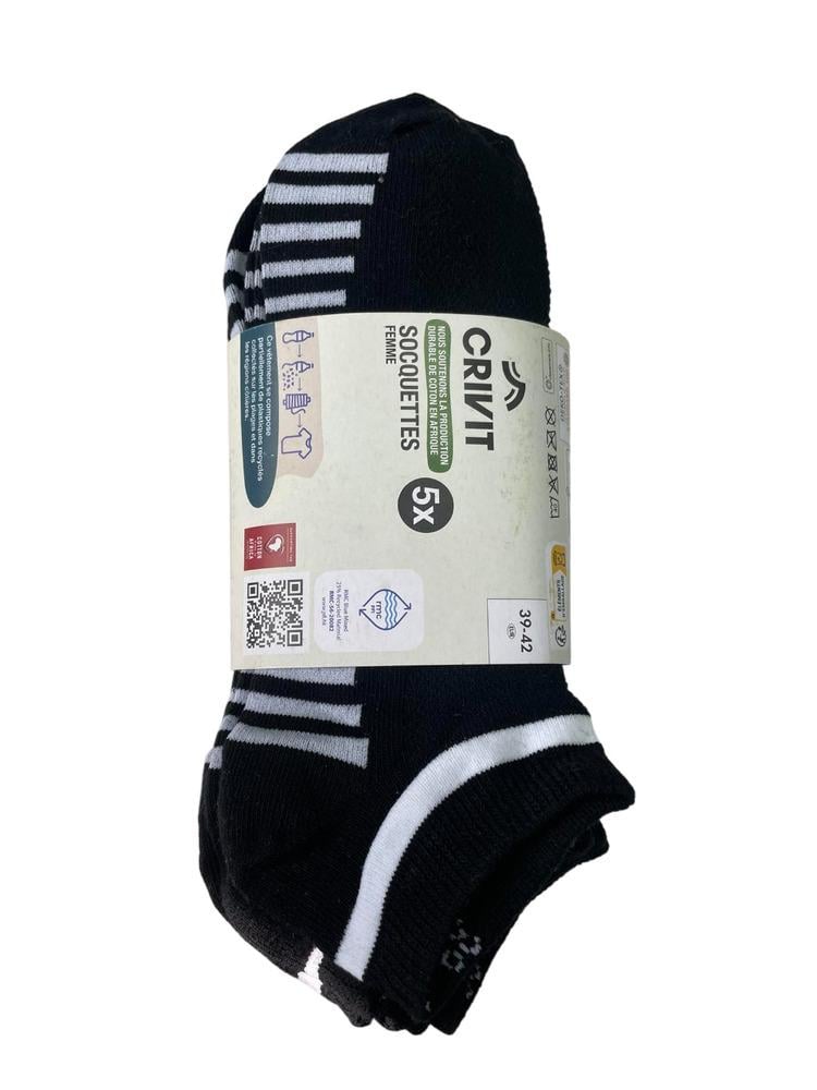 Шкарпетки Crivit 409649x10 5в1 жіночі 39/42 Чорний