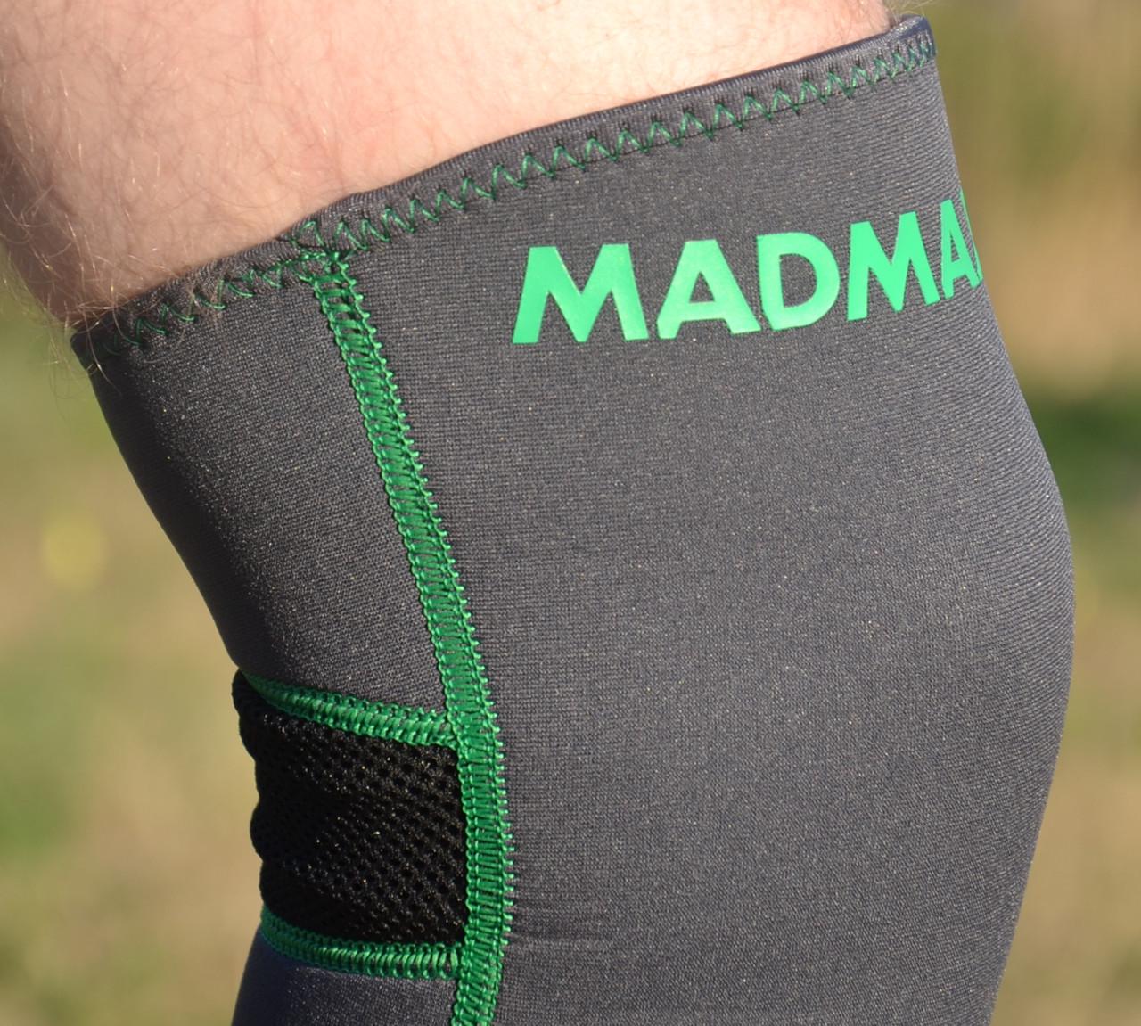 Наколенник MadMax MFA-294 Zahoprene Knee Support S Dark Grey/Green (A-012919) - фото 6