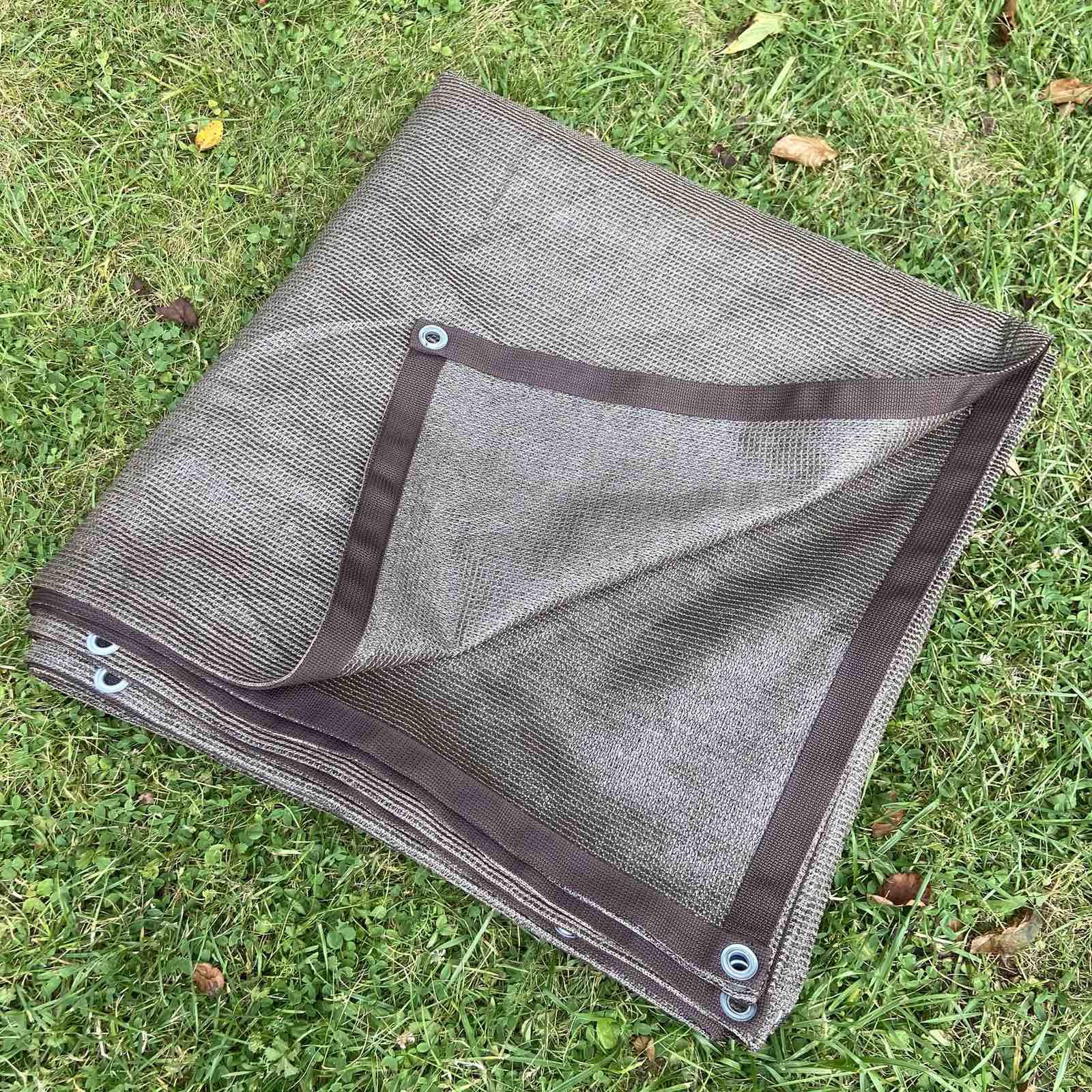 Сетка затененная с люверсами 95% 2х7 м Коричневый (bro-2-7)