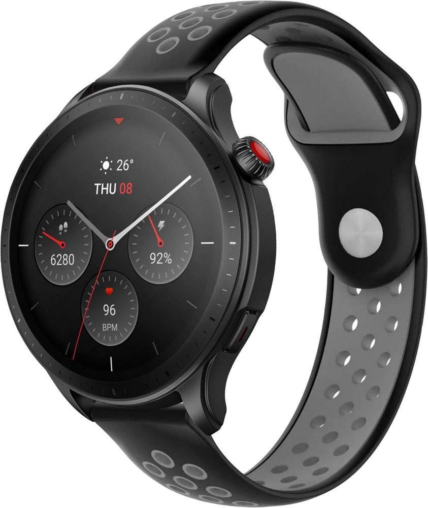 Ремінець Sport для Amazfit GTR 4 22 мм Black Grey (31105-53)