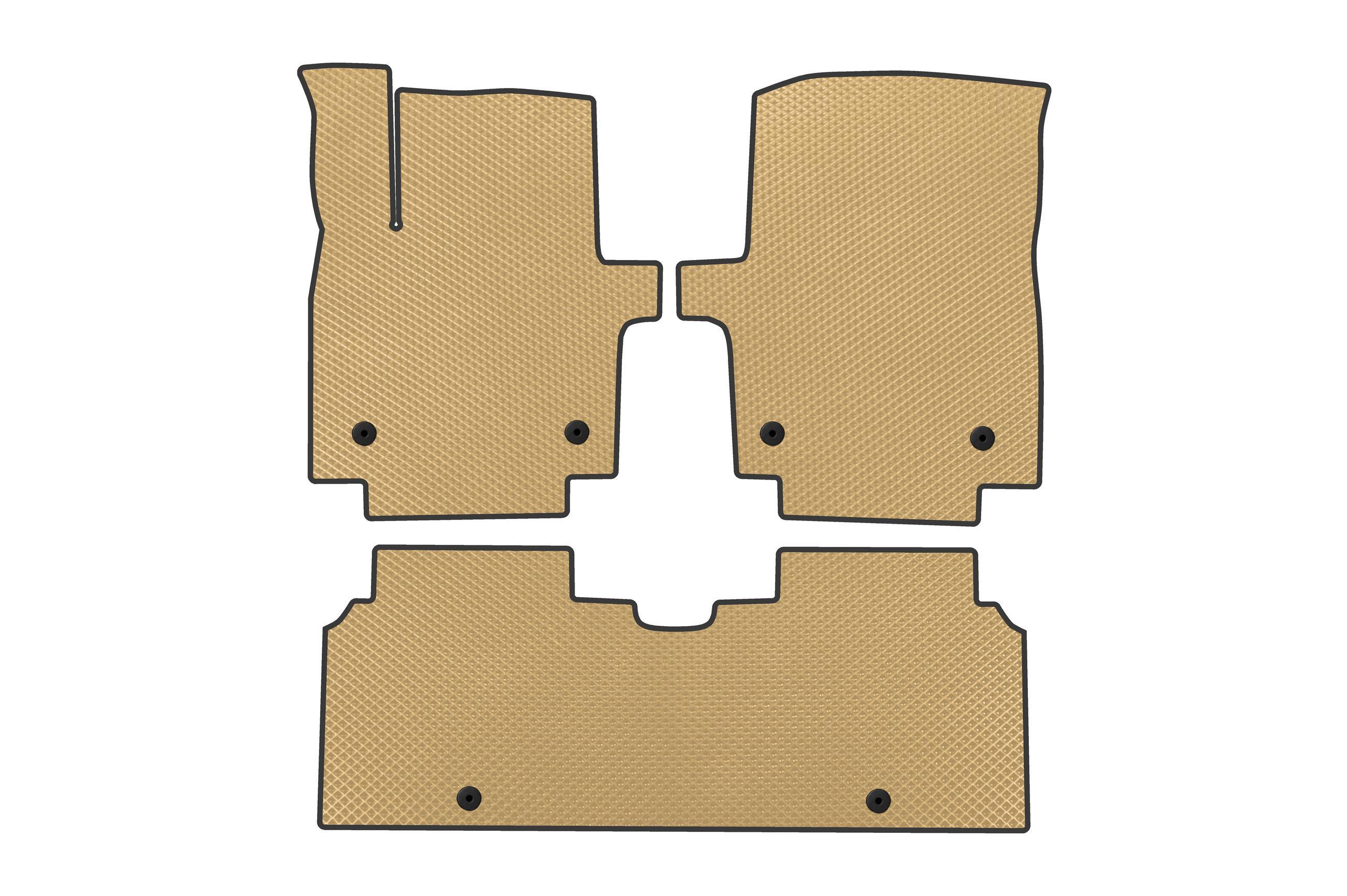 Коврики в автомобиль EVA Digital Designs для Kia EV6 2021- гг. этилвинилацетат Бежевый (183676)