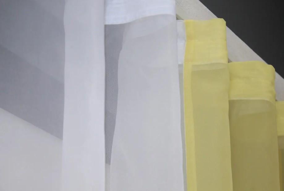 Занавеска на кухню шифон 265х170 см Желтый/Молочный (017к) - фото 4 Занавеска на кухню шифон 265х170 см Желтый/Молочный (017к) - фото 4