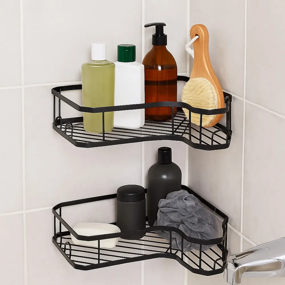 Набір металевих полиць для ванної кімнати 5 шт. (LY-928) - фото 3 Набір металевих полиць для ванної кімнати 5 шт. (LY-928) - фото 3