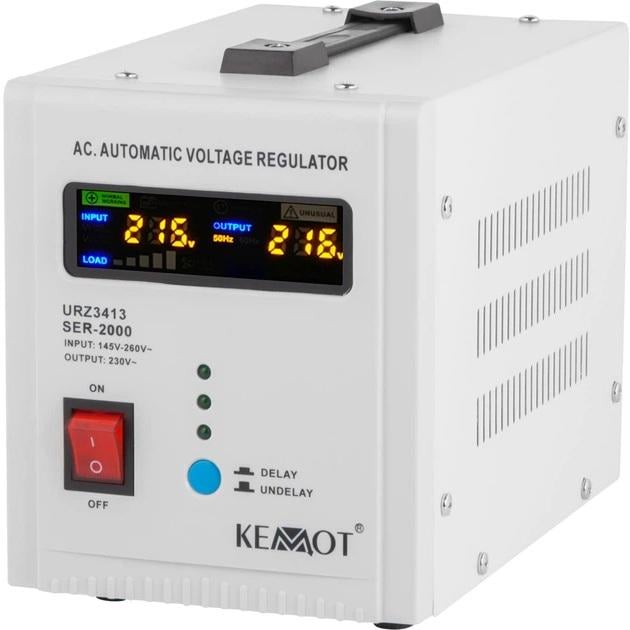 Стабилизатор напряжения Kemot SER-2000/2000 VA/145Vac-260Vac Стабилизатор напряжения Kemot SER-2000/2000 VA/145Vac-260Vac