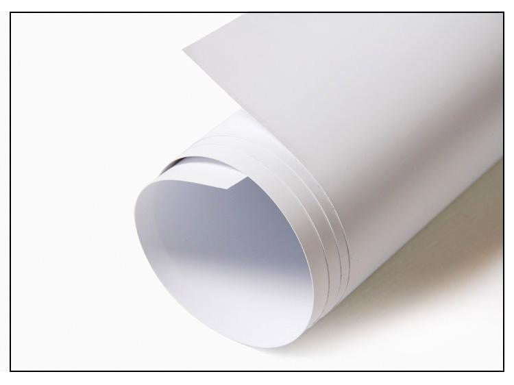 Фон для фото предметної зйомки 120х200 см ПВХ Білий -матовий - фото 2