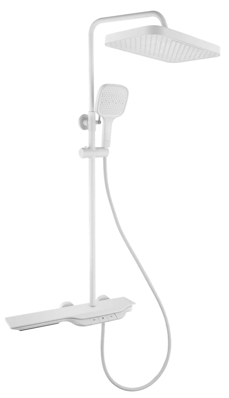 Душова колона з термостатичним змішувачем MIXXUS PREMIUM SPACE-009-J White 3 режими (MI6543)