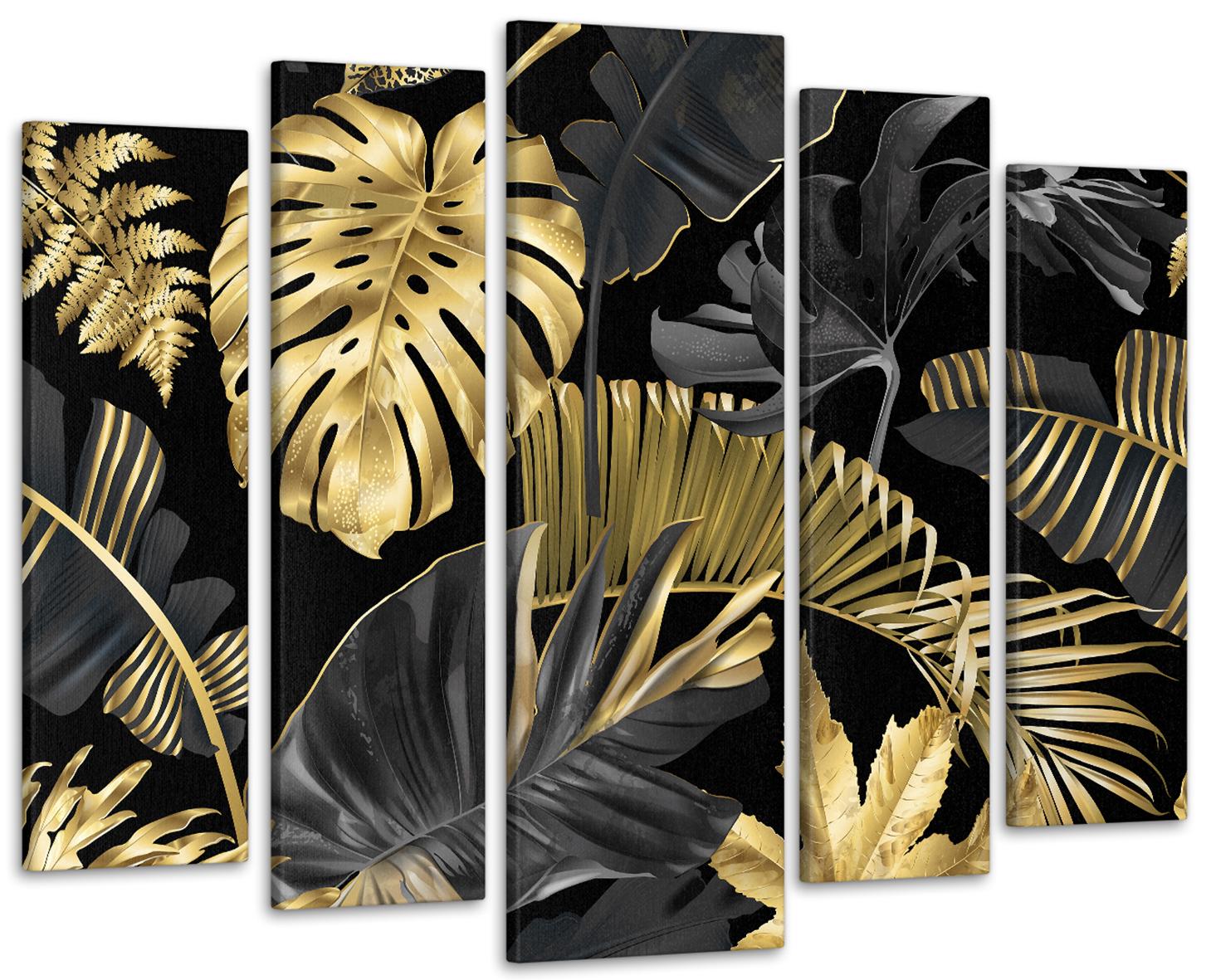 Картина модульная Монстера Абстракция 110х160см (Art-268_5)