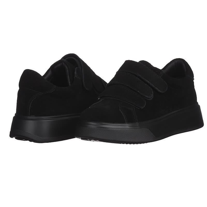 Кроссовки женские Hengji A83-8 замшевые р. 38 Черный (20271)