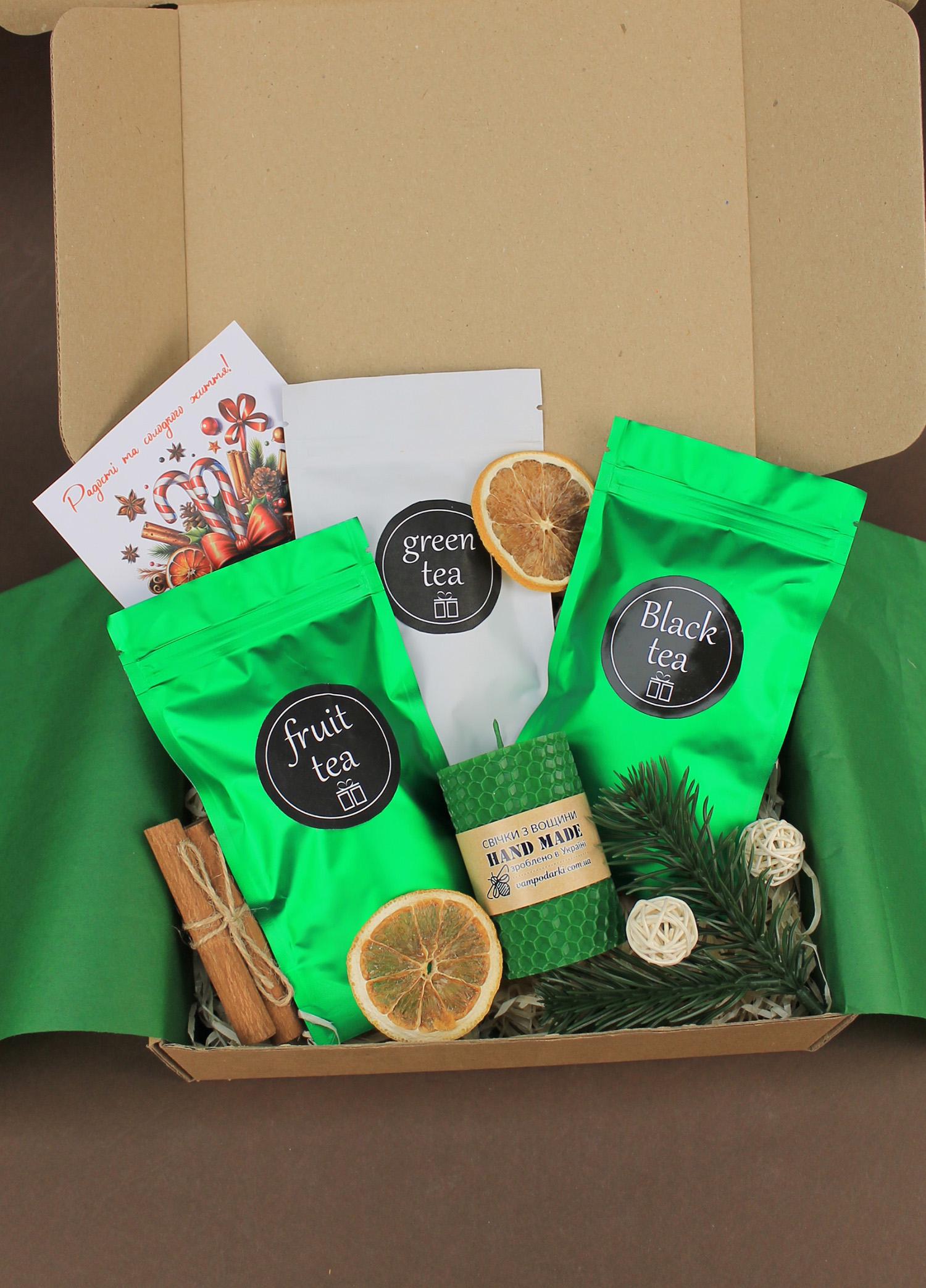 Новорічний подарунок Tea&Warm Зелений (3-2633)