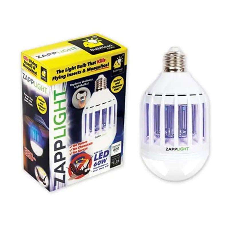 Светодиодная лампа уничтожитель комаров E27 220 В 9W ZAPP LIGHT LED LAMP 170 х 100 мм работает до 10000 часов 2 режима