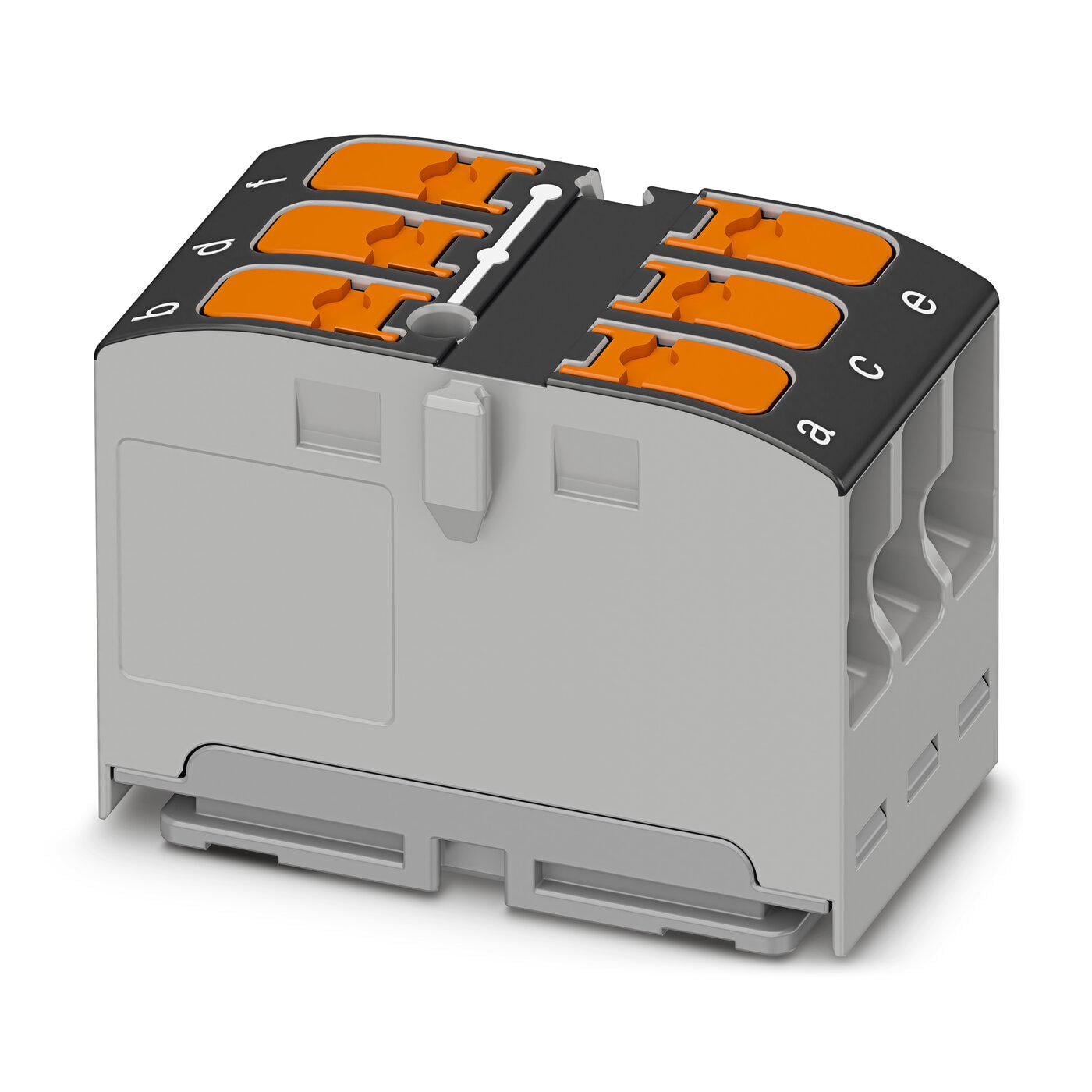 Розподільний блок Phoenix Contact PTVFIX 6X2,5 BK 450В 24A Push-in Чорний (1019569)