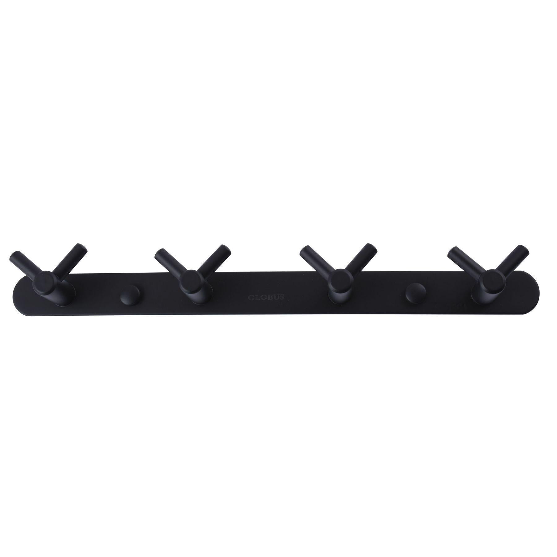 Планка с крючками Globus Lux BS8435-4 черная матовая SUS304 (000022214)