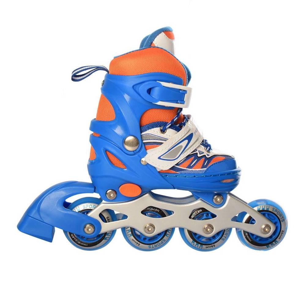 Дитячі розсувні ролики Profi A 4122-XS-BL(27-30) сині - фото 1 Дитячі розсувні ролики Profi A 4122-XS-BL(27-30) сині - фото 1