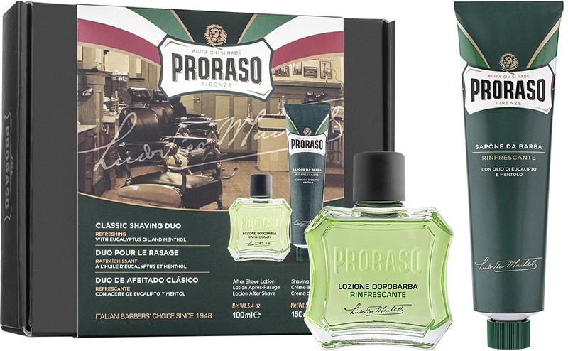 Подарунковий набір для гоління Proraso Tube&Lotion крем 150 мл/лосьйон 100 мл з евкаліптом та ментолом (60806) Подарунковий набір для гоління Proraso Tube&Lotion крем 150 мл/лосьйон 100 мл з евкаліптом та ментолом (60806)