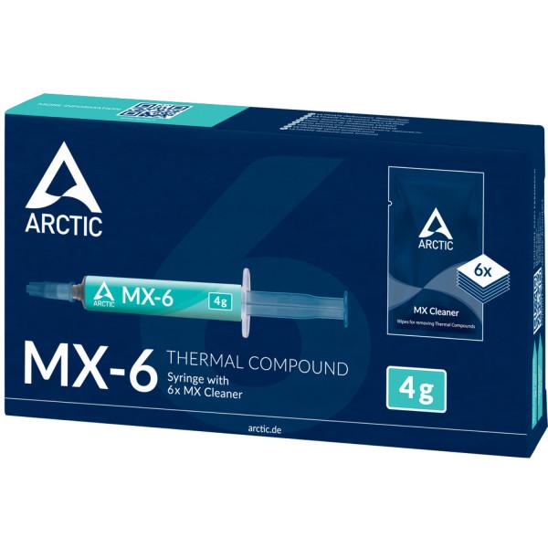 Термопаста Arctic MX-6 4 г та 6 шт. MX Cleaner (ACTCP00084A) - фото 3