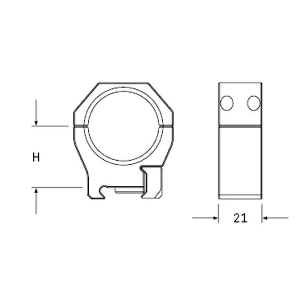Кольца AUDERE PSR Gen2 Diam 1" H34 (7002221) - фото 4
