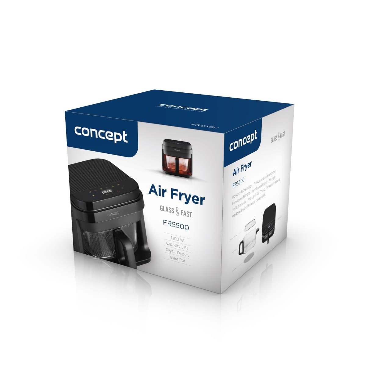 Аэрогриль Concept FR5500 GLASS & FAST Air Fryer 5,5 л - фото 10
