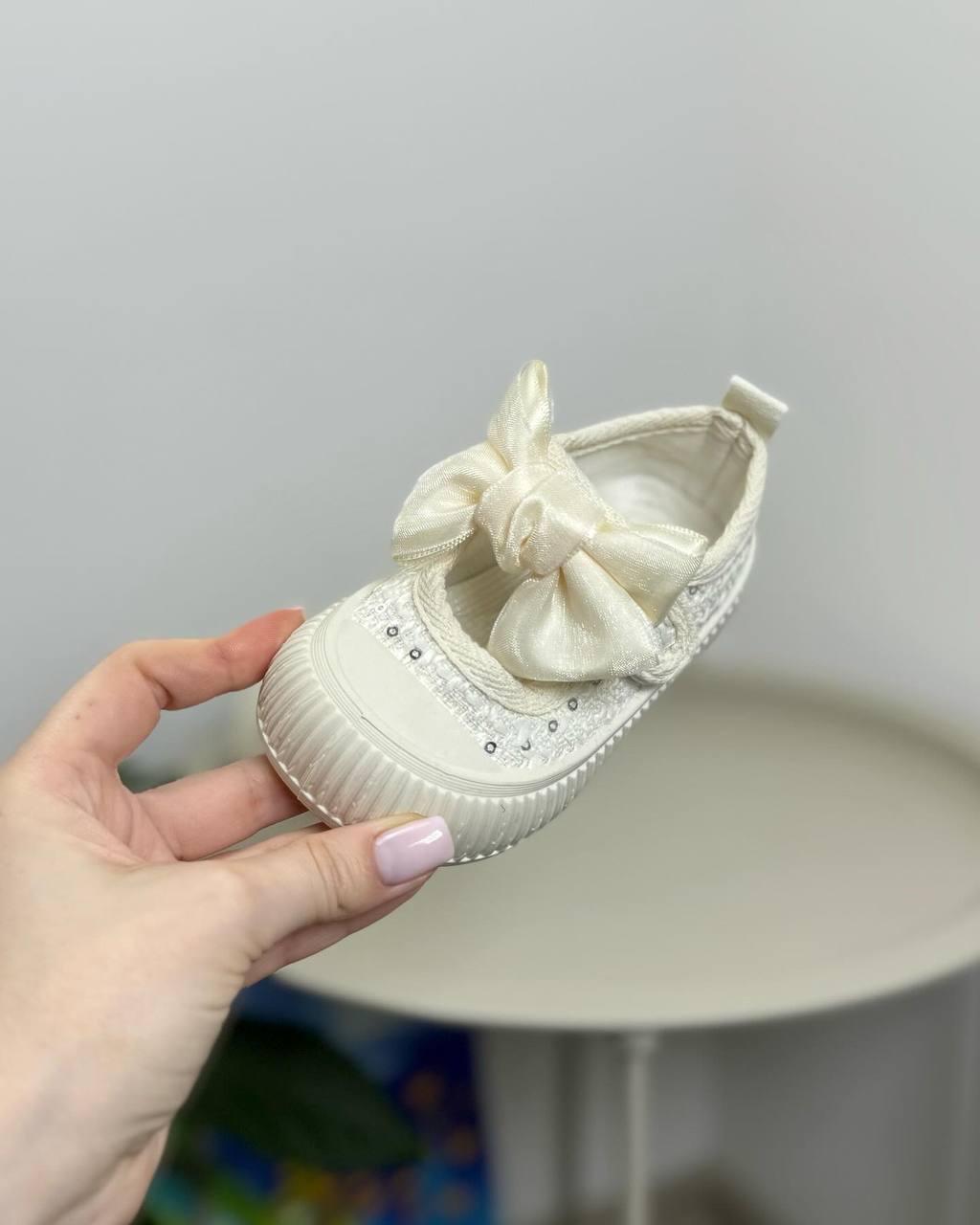 Кроссовки детские р. 18 Бежевый (1273) - фото 2