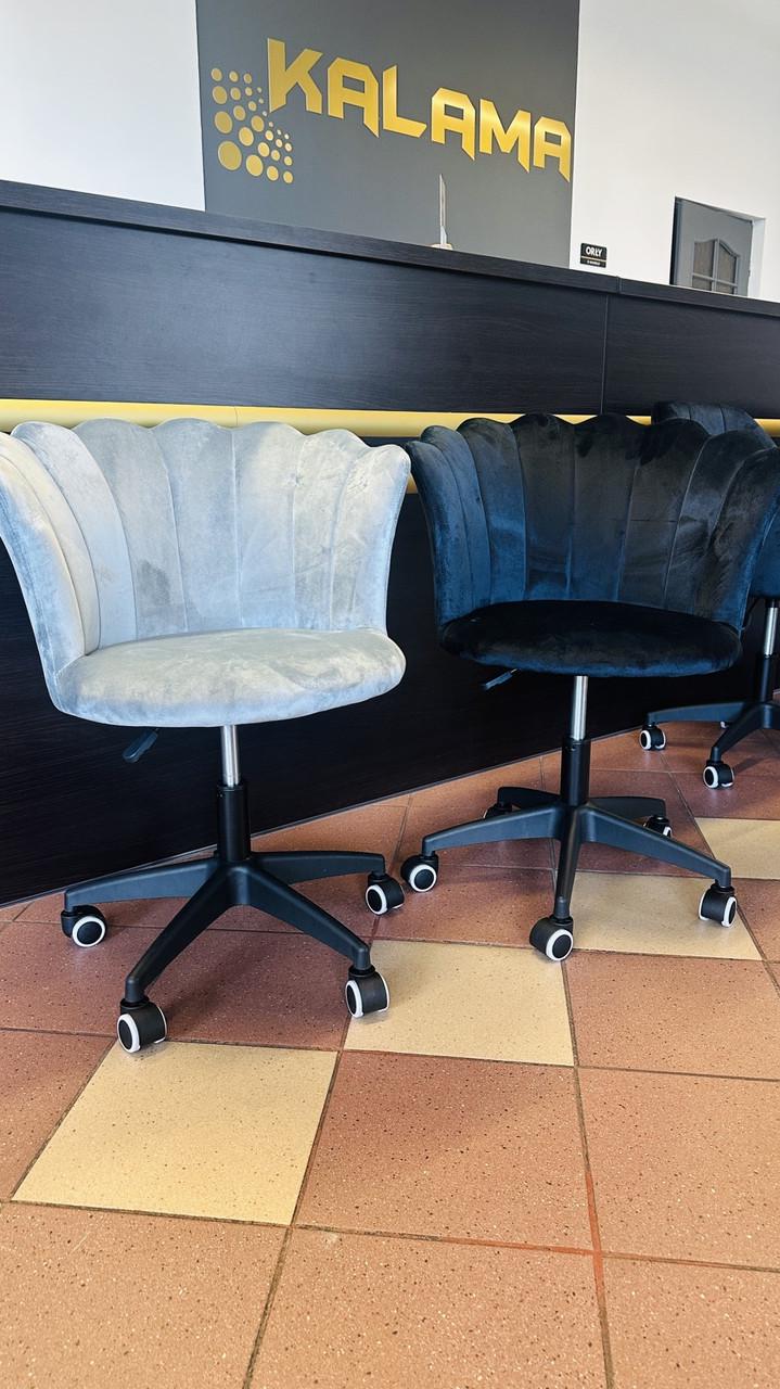 Крісло обертове Flowers гламурневельвет Чорний (2604346446) - фото 7 Крісло обертове Flowers гламурневельвет Чорний (2604346446) - фото 7