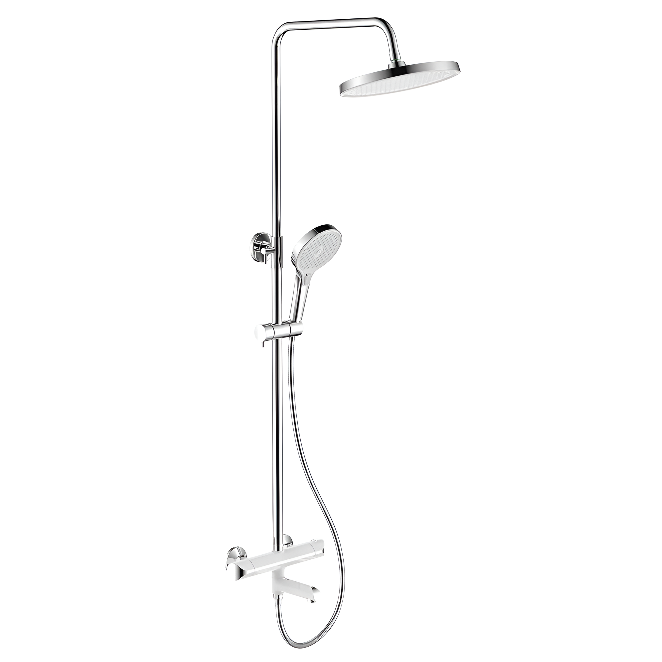 Душевая система с термостатом Gappo G2403-58 3 режима Белый/Хром