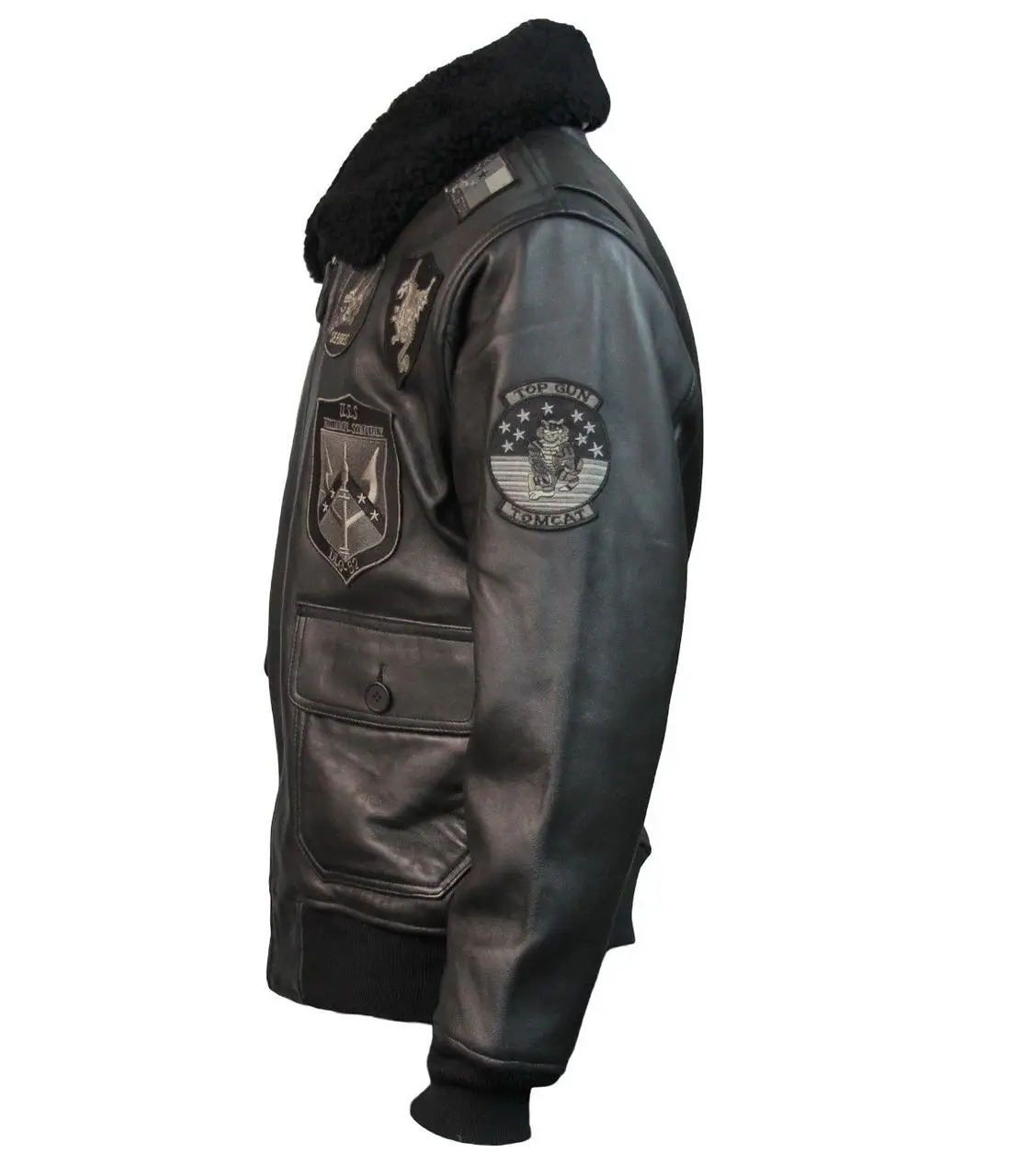 Куртка шкіряна Top Gun Offical Signature Series Jacket 2XL Black (TopGunBL2XL) - фото 5