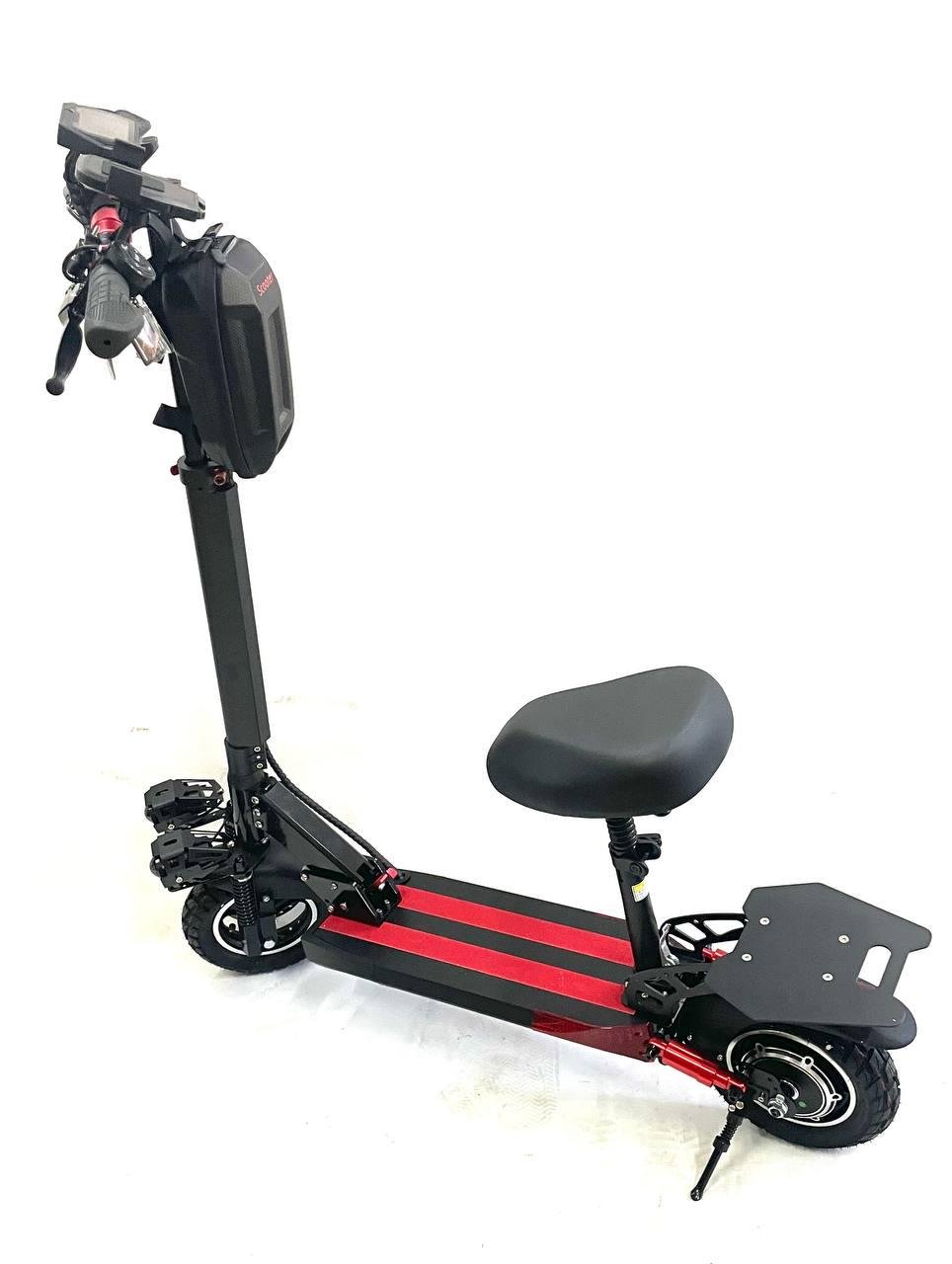 Електросамокат з сидiнням Tesla 16000 New 2000W 48V 18Ah та сумка - фото 3