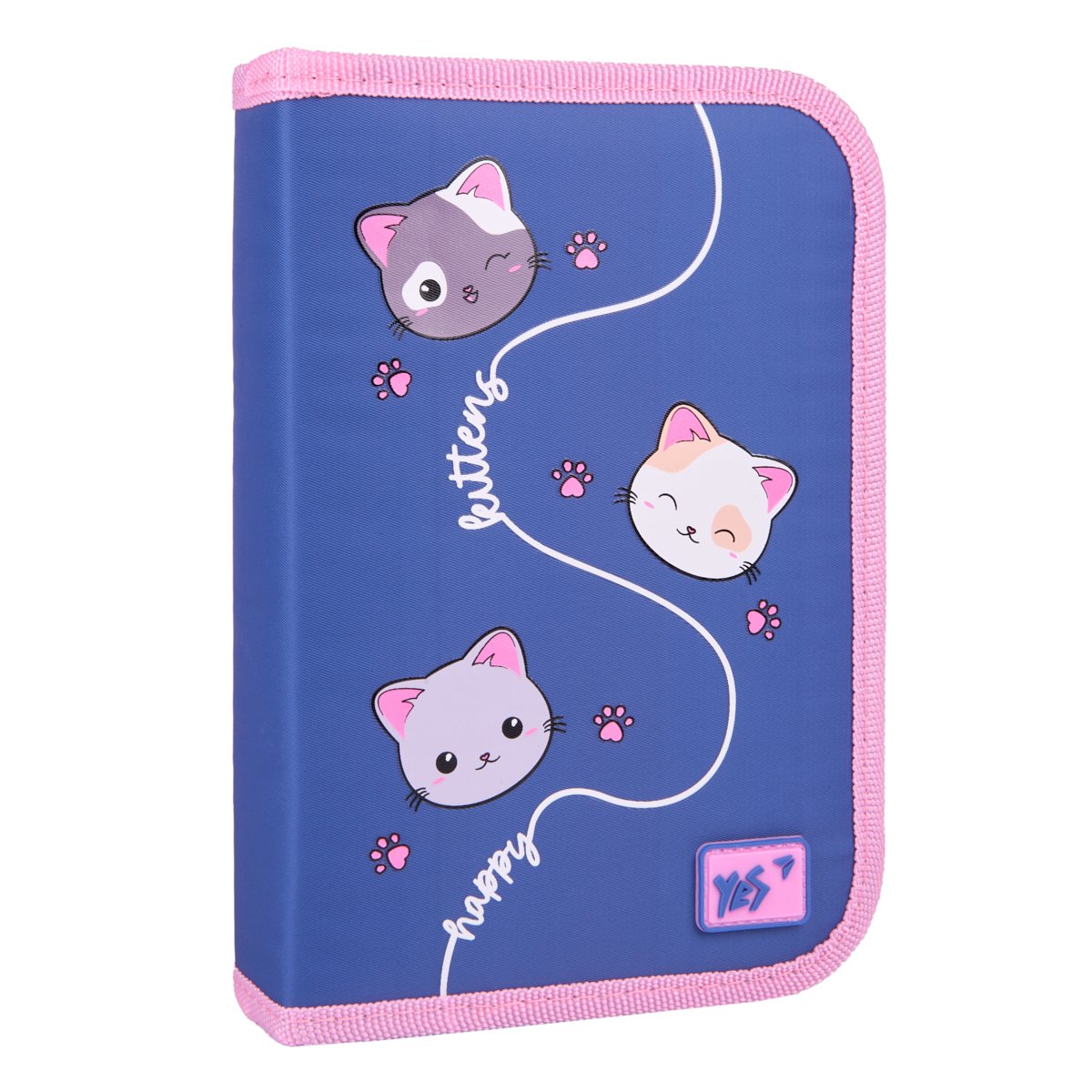 Пенал одинарный YES HP-04 Meow-Meow 14х21х4 см Разноцветный (533623)