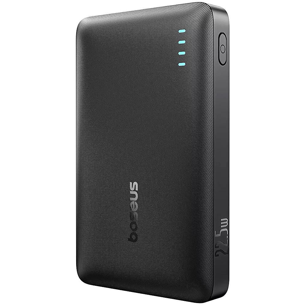 Павербанк з кабелем BASEUS EnerFill FP21 10000 mAh 22,5W зі швидкою зарядкою 2xType-C/USB Чорний (P1008210D123-00)