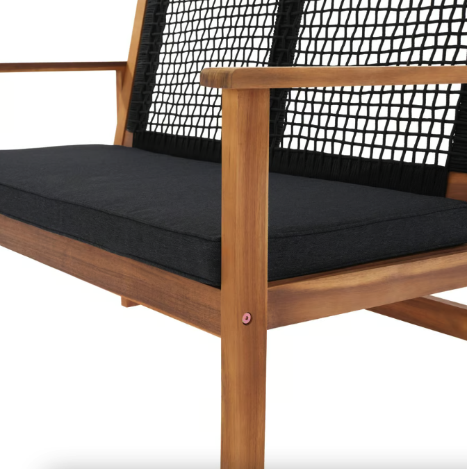 Садовая скамейка Di Volio Teracina со спинкой Черный (4936) - фото 8 Садовая скамейка Di Volio Teracina со спинкой Черный (4936) - фото 8