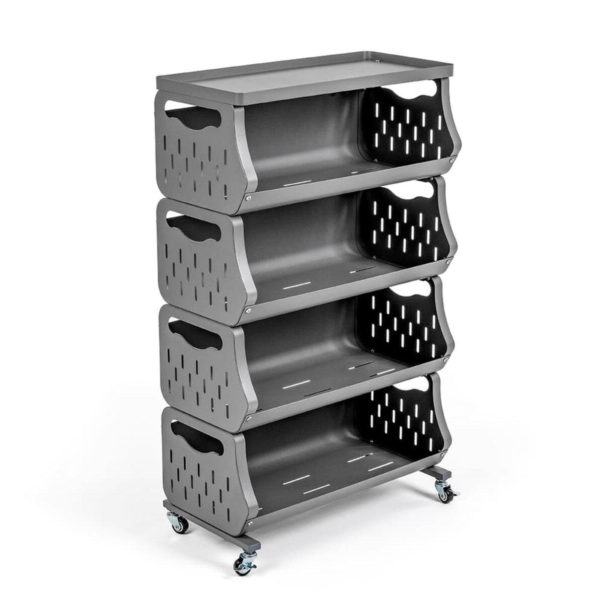 Стеллаж для хранения четырехъярусный 60х30х100 см (SW-00002260)