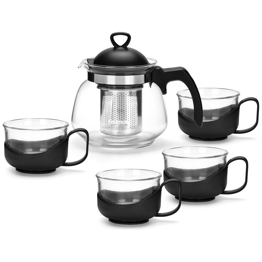 Сервиз чайный Fissman 5 пр. Черный (6466)