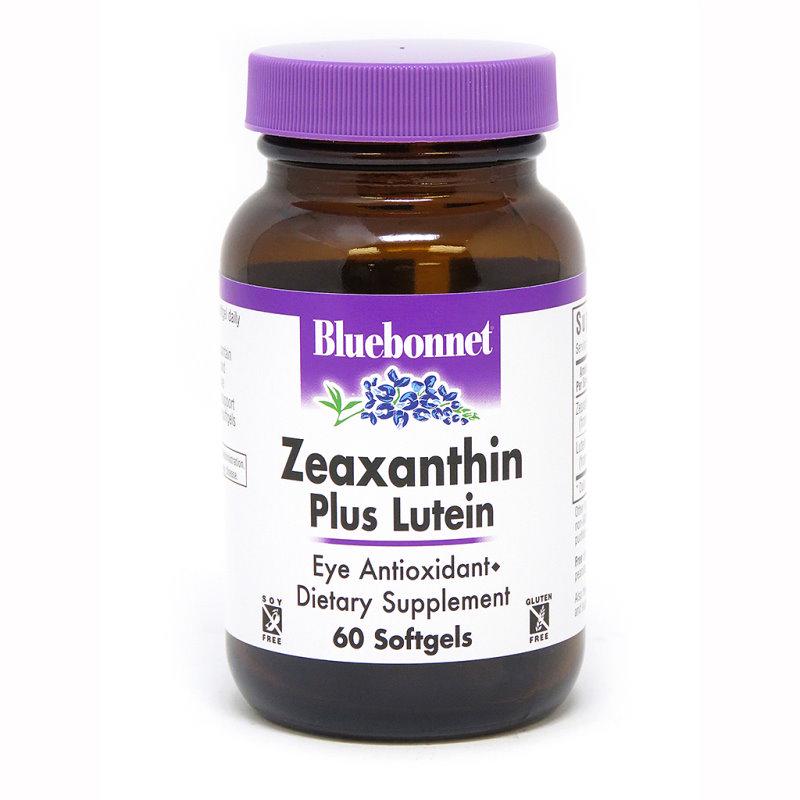 Натуральна добавка Bluebonnet Nutrition Zeaxanthin plus Lutein 60 капс. (5202)