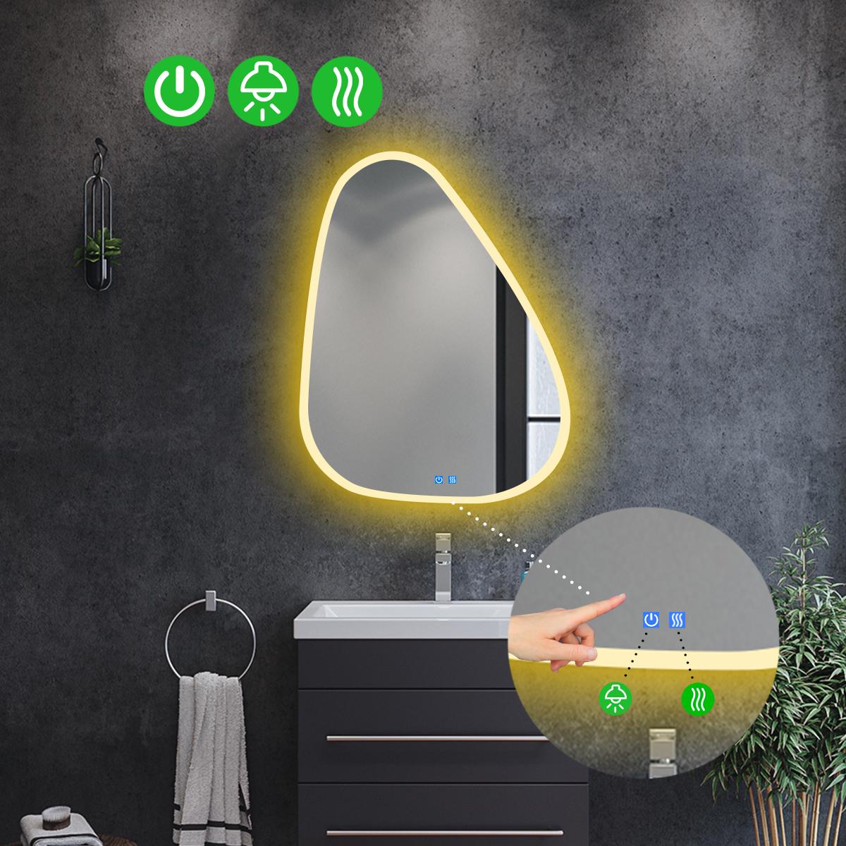 Дзеркало з LED підсвіткою Doccia 3 із двома сенсорами 120x96 см (8738261) - фото 2