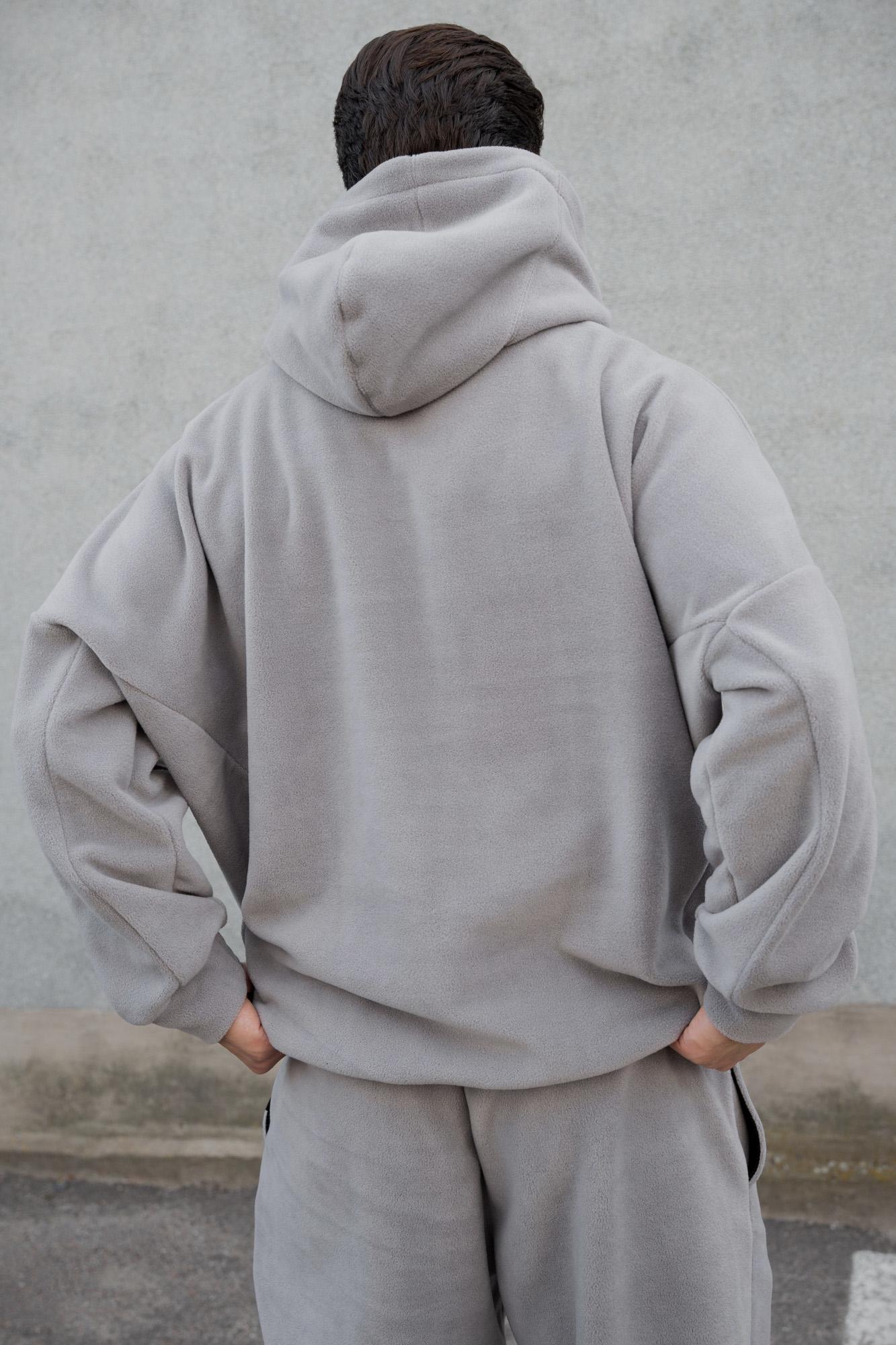 Худи Оверсайз с капюшоном Without Brand Soprano Gray (8055982) - фото 5 Худи Оверсайз с капюшоном Without Brand Soprano Gray (8055982) - фото 5