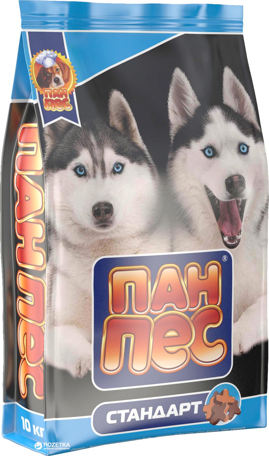 Корм сухий для собак усіх порід Пан Пес Стандарт з куркою 10 кг (4820111140244)