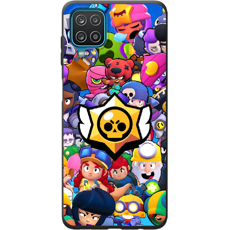 Чехол BoxFace Samsung M325F Galaxy M32 Brawl Stars Черный силикон (42962-up2389-42994)