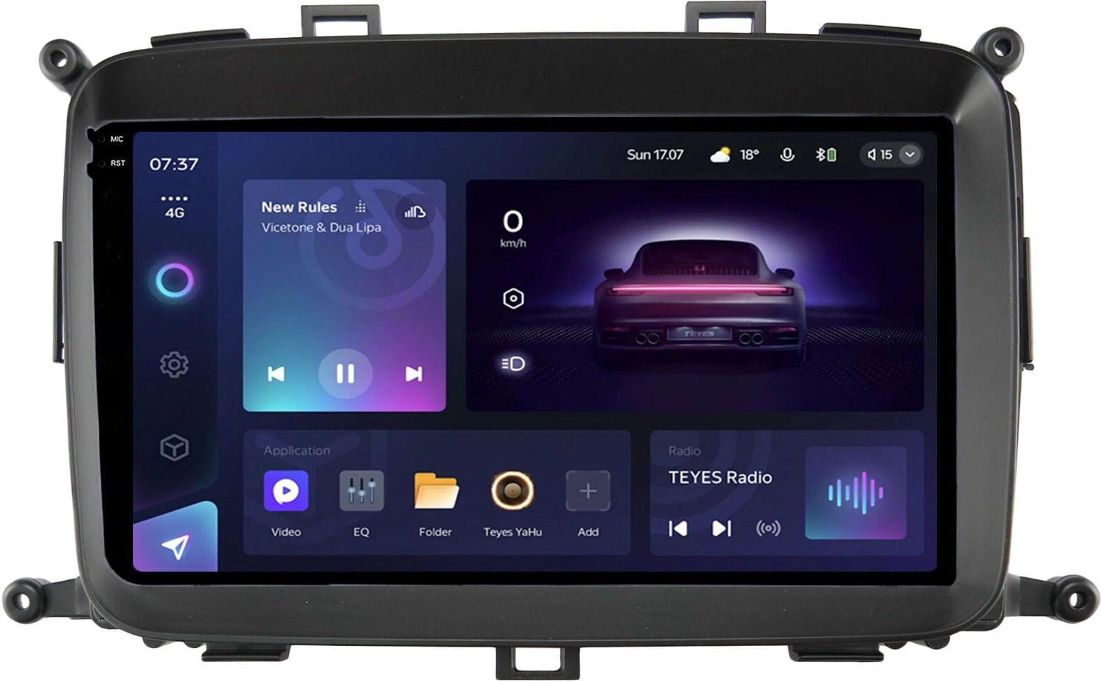 Магнитола штатная Teyes CC3 2K 4/32 Gb Kia Carens RP 3 III 2013-2019 9" (AR-89140)