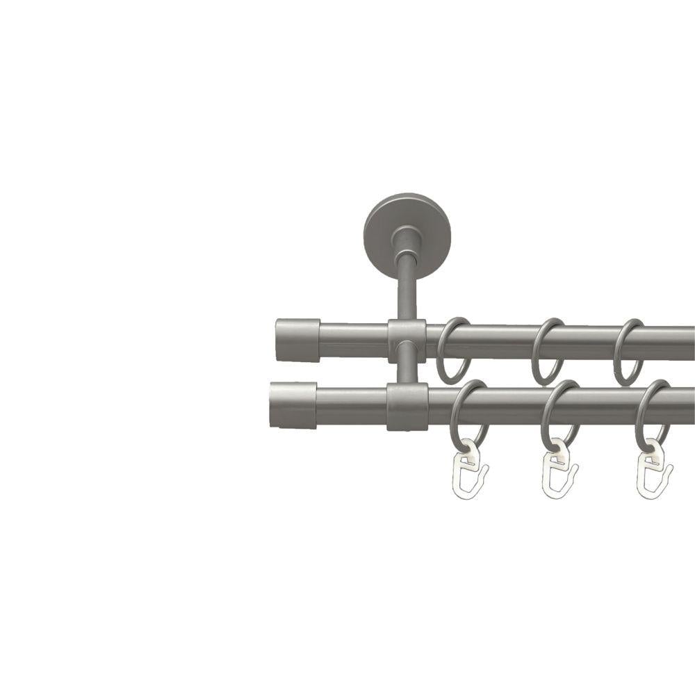 Карниз Orvit Заглушка металевий дворядний закритий гладка труба кільце металеве 16/16 мм 160 см Сатин (00-00022601) - фото 1 Карниз Orvit Заглушка металевий дворядний закритий гладка труба кільце металеве 16/16 мм 160 см Сатин (00-00022601) - фото 1