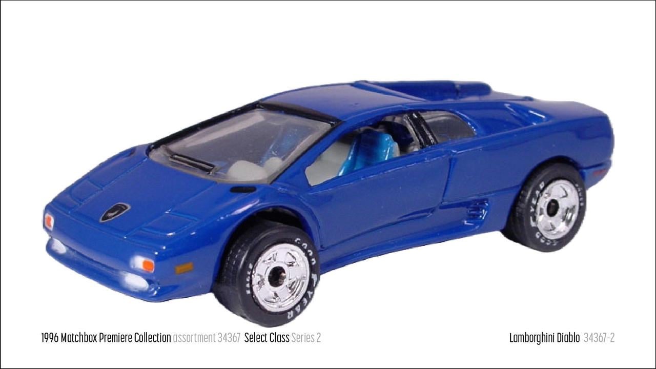 Игрушечная машинка Matchbox Lamborghini Diablo 1996 Premiere Select Class Series 02 (34367-2) - фото 2 Игрушечная машинка Matchbox Lamborghini Diablo 1996 Premiere Select Class Series 02 (34367-2) - фото 2